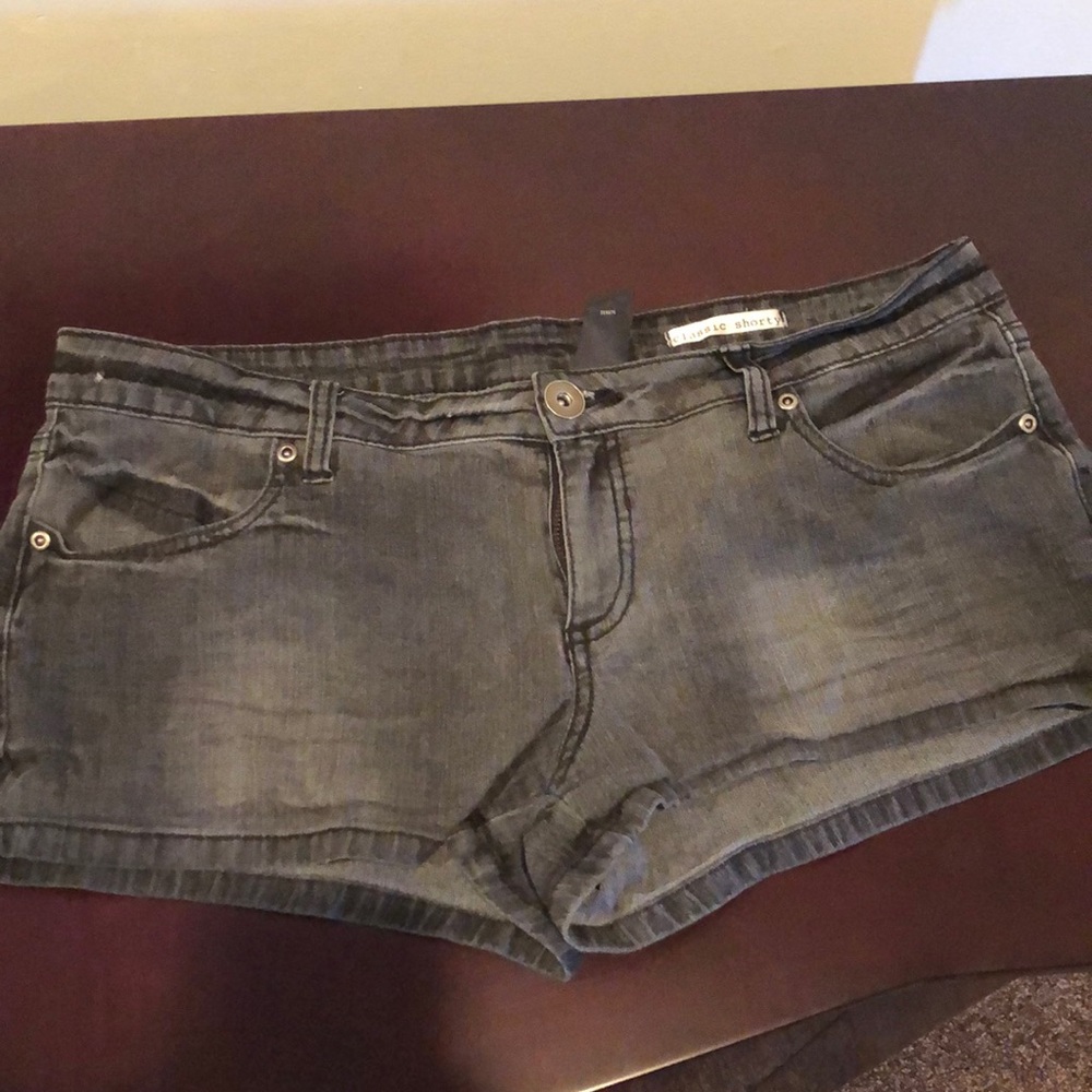 Black/Grey Stretch Shorts